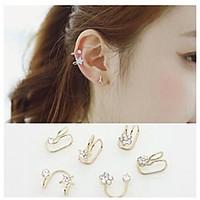 hoop earrings ear cuffs rhinestone alloy 2 3 4 5 6 jewelry wedding par ...