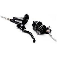 hope tech 3 v4 rear brake set with braided hose black right