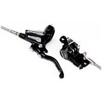 Hope Tech 3 X2 Rear Brake Set with Braided Hose | Black - Left