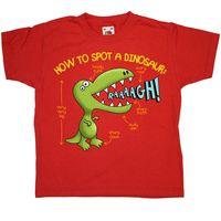 How To Spot A Dinosaur Kids T Shirt