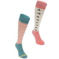 horseware 2 pack knee socks ladies