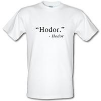 Hodor male t-shirt.