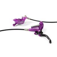 Hope Tech 3 E4 Disc Brake - Colours - Purple / No Rotor / Rear / Right Lever (Euro/U.S) Standard Hose