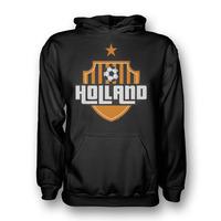 holland country logo hoody black kids