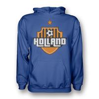 holland country logo hoody blue kids