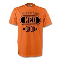 holland ned t shirt orange your name