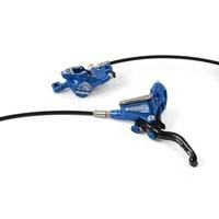 Hope Tech 3 X2 Disc Brake - Colours - Blue / No Rotor / Front / Right Lever (UK) Standard Hose