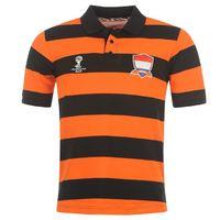 holland 2014 fifa stripe polo shirt orange