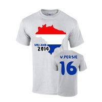 holland 2014 country flag t shirt van persie 16