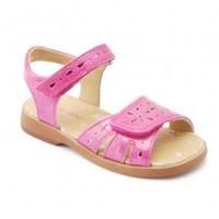 honeysuckle hot pink patent girls riptape sandals