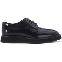 hogan derby 271 route x lace up in black brushed leather mens casual s ...