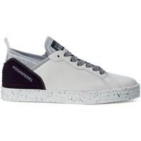 Hogan Sneaker R141 in black and white leather with sequins women\'s Shoes (Trainers) in white