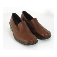 Hotter chocolate brown slip ons size UK 5