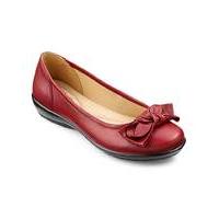 Hotter Jewel Leather Ballerina Shoe