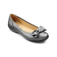 Hotter Jewel Leather Ballerina Shoe