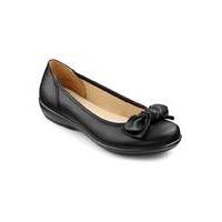 Hotter Jewel Leather Ballerina Shoe