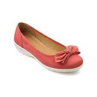 Hotter Jewel Leather Ballerina Shoe