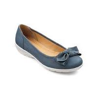 Hotter Jewel Leather Ballerina Shoe