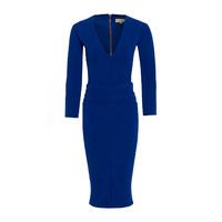 Honor Gold Kelsey Blue Midi Dress