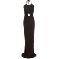 Honor Gold Erin Maxi Dress with Train in Black