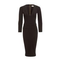 Honor Gold Kelsey Black Midi Dress