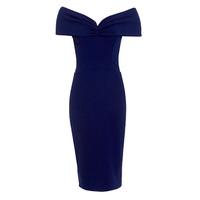 Honor Gold Mila Midi Dress in Navy