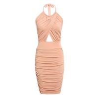 honor gold erin mini dress in blush