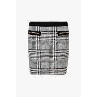 HOUNDSTOOTH ZIP MINI SKIRT