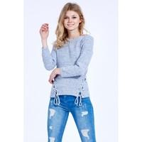 HONEYCOMB LACE UP JUMPER