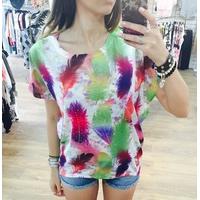 Holly Feather printed tee