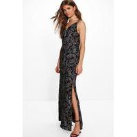 Holly Paisley Maxi Dress - black