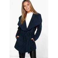 Holly Waterfall Coat - navy