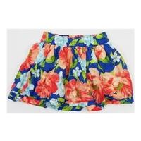 Hollister Multi-coloured Floral Skirt with Elasticated Waist Size S