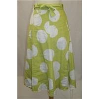 Hobbs Skirt - Size 16 - Lime Green with White Circles