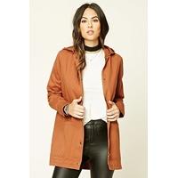 hooded longline utility jacket