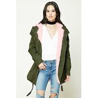 Hooded Faux Fur Parka