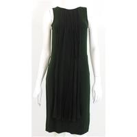 Hoss Size Small Grecian Style Bottle Green Sleeveless Dress