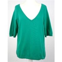 Hobbs - Size 16 - Emerald - Short Sleeved Sweater