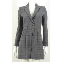 Hobbs NW 3 Size 10 Grey Checked Short Jump Suit