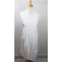 Hobbs White sleeveless summer dress Hobbs - Size: 12 - White - Sleeveless