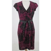 Hobbs, size 10 pink & black patterned dress