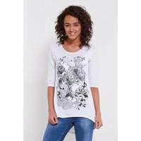 Honey Roses Butterfly Glitter Stretchy Top