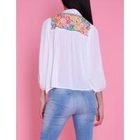 HOPE - White Oversized Bohemian Style Top