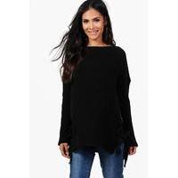 Holly Tie Side Jumper - black