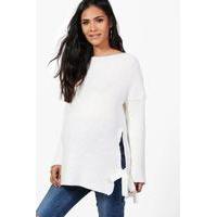 holly tie side jumper ivory