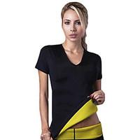 Hot Shapers Women Neoprene Slimming Traning T-Shirts Sweating Shapewear