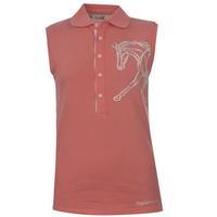 horseware flamboro sleeveless polo shirt ladies