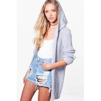 Hooded Cardigan - silver