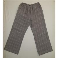 Hobbs Linen Grey Trousers - Size 10