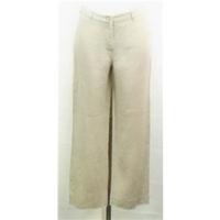 Hobbs oatmeal linen trousers Size 10